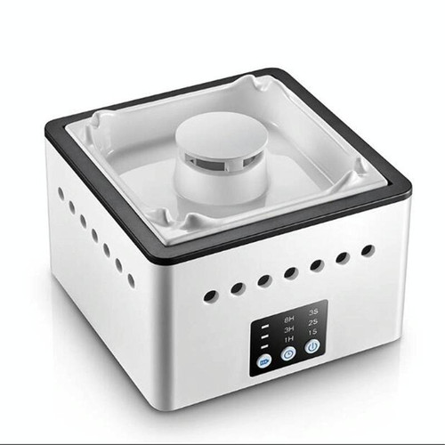 Ashtray Air Purifier Home Indoor Smoke Removal Small Desktop Anti-Secondhand Smoke Artifact(White)