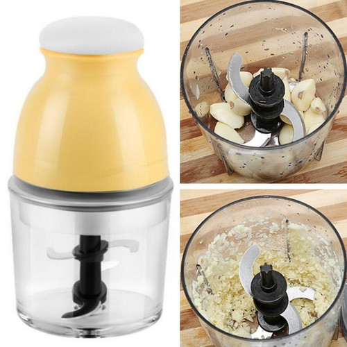 Portable Mixing Cup Electric Soy Milk Juicer Multi-function Cooking Machine Home Meat Grinder(Beige)