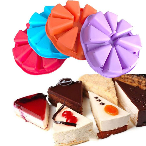 DIY Silicone Eight-point Triangle Mould Silicone Cake Mold Baking Tool, Random Color Delivery(274.5cm)