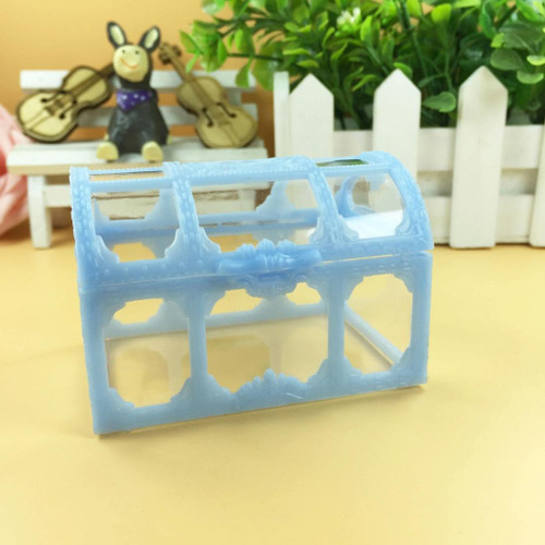 2 PCS Mini Jewelry Storage Box Princess Style Decoration Box Gift Candy Storage Box(Blue) 2 PCS Mini Jewelry Storage Box Princess Style Decoration Box Gift Candy Storage Box(Blue)