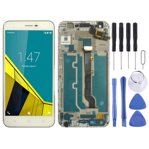 OEM LCD Screen for Vodafone Smart Ultra 6 VF-995N VF995N  Digitizer Full Assembly with FrameWhite)