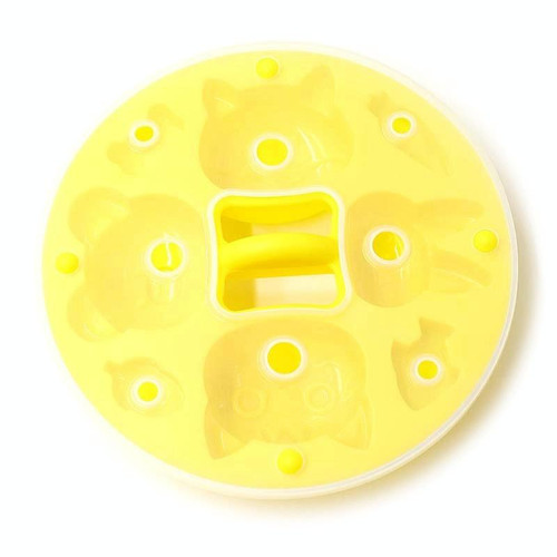 DIY Covered Silicone Animal Cake Rice Cake Mold Baby Food Pot Special Baking Tool(Yellow)