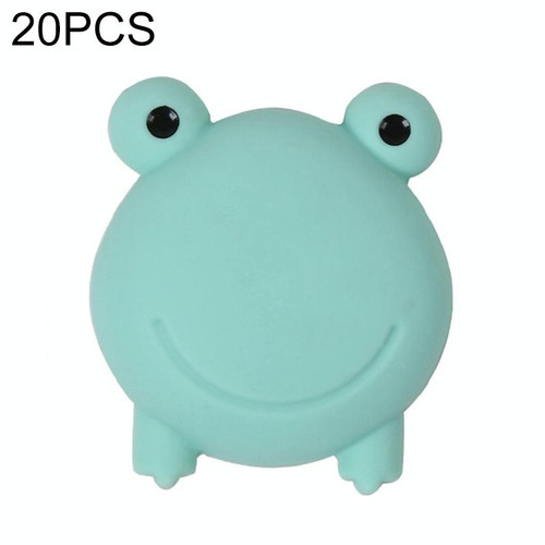 20 PCS Door Suction Door Stopper Silicone Bumper Pad Household Door Block Top Bathroom Door Mute Buffer(Green Frog)