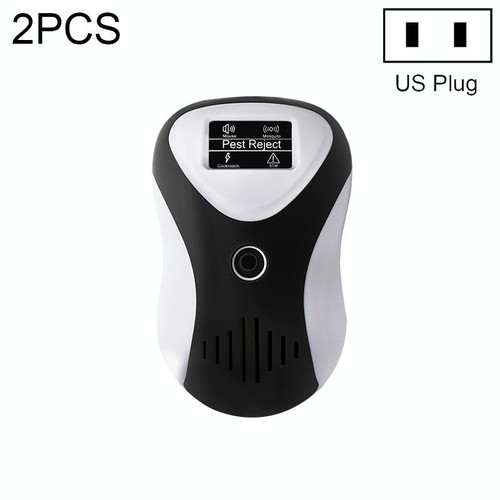 2 PCS DC-9017A Ultrasonic Mouse Repeller Energy-Saving Silent Insect Repeller Multifunctional Mosquito Repellent And Insect Repellent(US Plug)