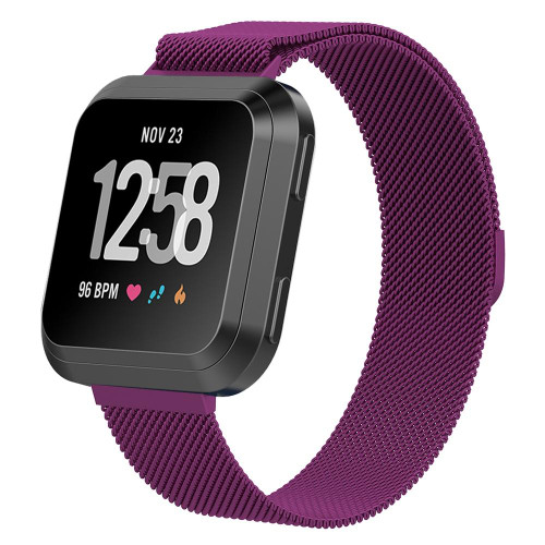 For Fitbit Versa 2 / Fitbit Versa / Fitbit Versa Lite Milanese Watch Band,, Large Size: 2.3x25.8cm(Purple) For Fitbit Versa 2 / Fitbit Versa / Fitbit Versa Lite Milanese Watch Band,, Large Size: 2.3x25.8cm(Purple)