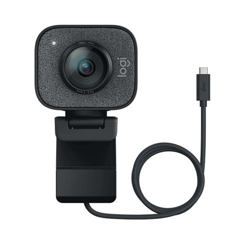 Logitech StreamCam Full HD 1080P / 60fps Auto Focus USB-C / Type-C Port Live Broadcast Gaming Webcam, Built-in Microphone (Black)