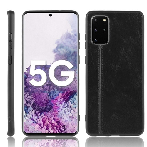 For Galaxy S20+  Shockproof Sewing Cow Pattern Skin PC + PU + TPU Case(Black) For Galaxy S20+  Shockproof Sewing Cow Pattern Skin PC + PU + TPU Case(Black)