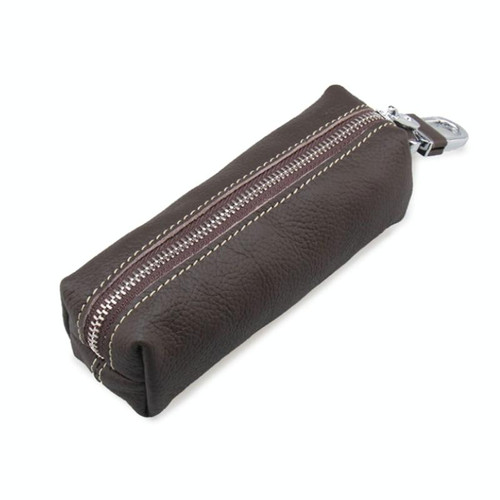 Car Keys Holder Genuine Leather Coin Purse for Men Key Wallets(Brown)