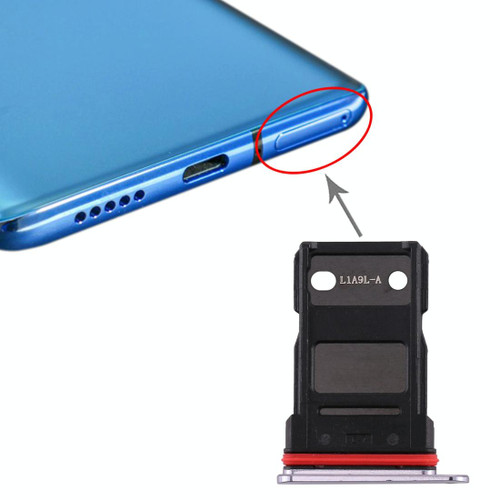For OnePlus 7T Single SIM Card Tray (Silver)