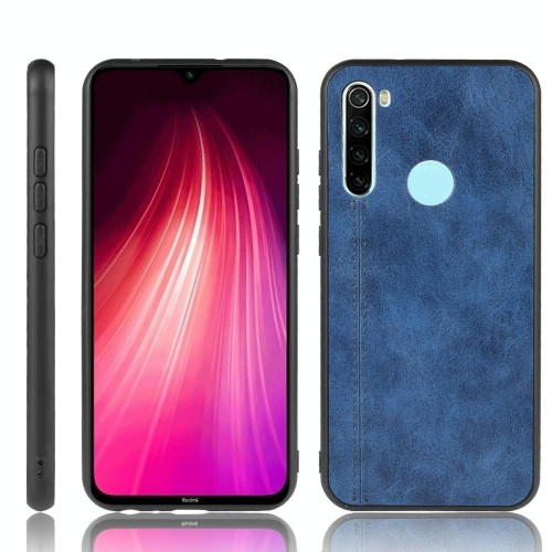 For Xiaomi Redmi Note 8 Shockproof Sewing Cow Pattern Skin PC + PU + TPU Case(Blue) For Xiaomi Redmi Note 8 Shockproof Sewing Cow Pattern Skin PC + PU + TPU Case(Blue)