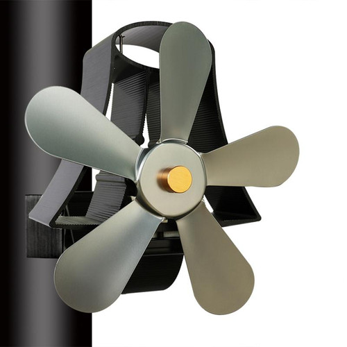 YL-106 5-Blade High Temperature Aluminum Heat Powered Fireplace Stove Fan(Grey) YL-106 5-Blade High Temperature Aluminum Heat Powered Fireplace Stove Fan(Grey)