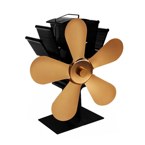 YL602 5-Blade High Temperature Metal Heat Powered Fireplace Stove Fan (Gold) YL602 5-Blade High Temperature Metal Heat Powered Fireplace Stove Fan (Gold)