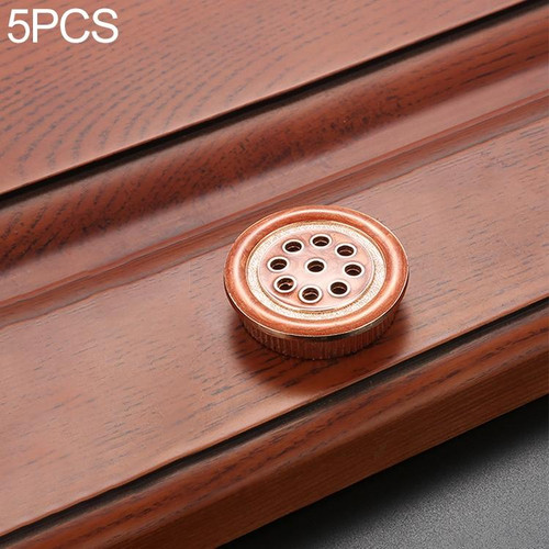 5 PCS Oukali Stainless Steel Zinc Alloy Vent Hole Furniture Cabinet Wardrobe Riser Vent (Red)