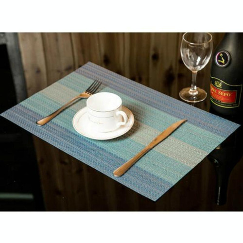 2 PCS Home Table Cup Mat Creative Decor Coffee Drink Placemat Tableware, Size: 45x30cm(Sky Blue)