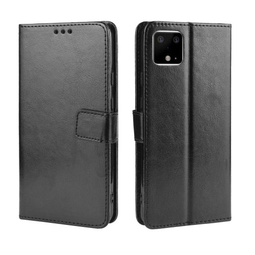 Retro Crazy Horse Texture Horizontal Flip Leather Case for Google Pixel 4XL, with Holder & Card Slots & Photo Frame(Black) Retro Crazy Horse Texture Horizontal Flip Leather Case for Google Pixel 4XL, with Holder & Card Slots & Photo Frame(Black)
