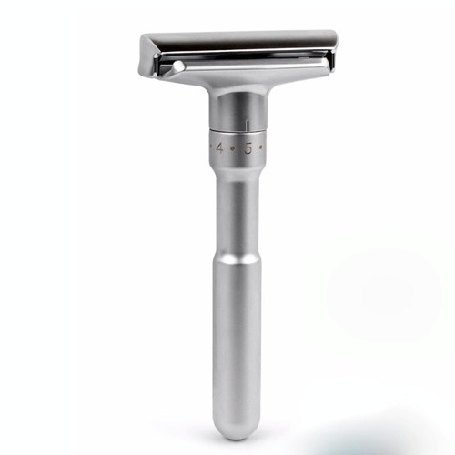 Adjustable Safety Razor Double Edge Classic Mens Shaving Hair Removal Shaver with 5 Blades(Silver Gray) Adjustable Safety Razor Double Edge Classic Mens Shaving Hair Removal Shaver with 5 Blades(Silver Gray)