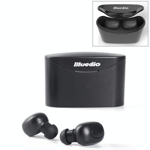 Bluedio TWS T-elf Bluetooth Version 5.0 In-Ear Bluetooth Headset with Headphone Charging Cabin(Black)