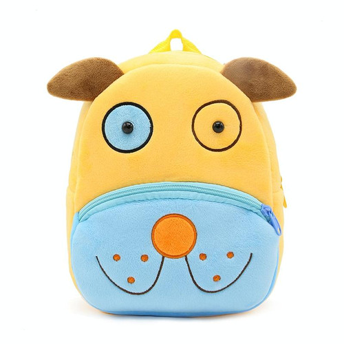 Kids 3D Animal Velvet Backpacks Children Cartoon Kindergarten Toys Gifts School Bags(Dog)