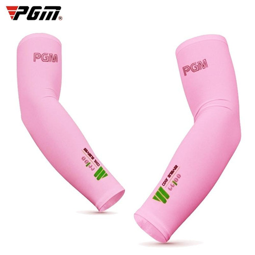 PGM Golf Ice Silk Sunscreen Sleeve for Men and Women (Color:Pink Size:XXL)