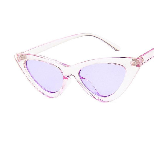 Sexy Ladies Cat Eye Sunglasses Women Vintage Sun Glasses(Purple)