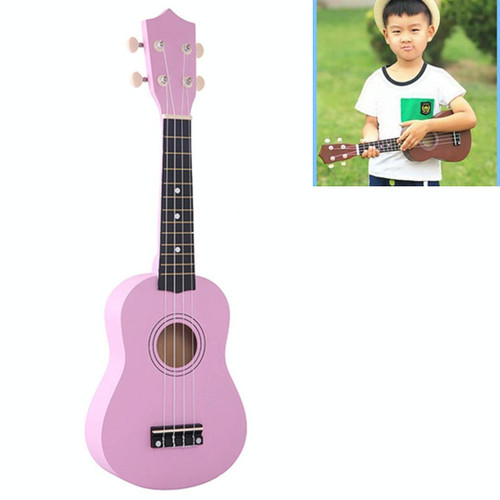 HM100 21 inch Basswood Ukulele Children Musical Enlightenment Instrument(Pink) HM100 21 inch Basswood Ukulele Children Musical Enlightenment Instrument(Pink)