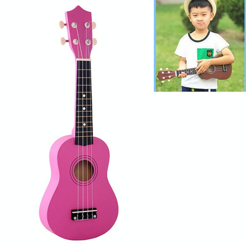 HM100 21 inch Basswood Ukulele Children Musical Enlightenment Instrument(Magenta) HM100 21 inch Basswood Ukulele Children Musical Enlightenment Instrument(Magenta)