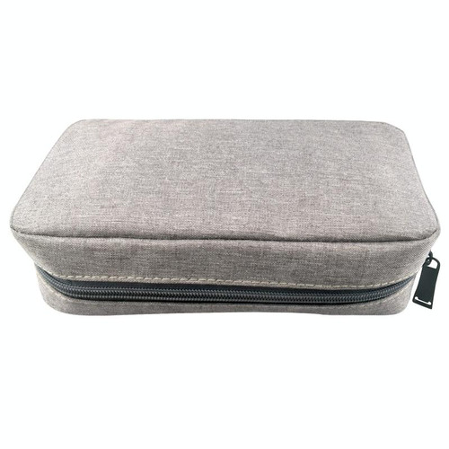 Simple Multi-functional Digital Device Travel Storage Bag for Phones, Power Bank, U-disk, Earphones, Data Cable and etc, Small Size: 16*11*5cm(Grey)