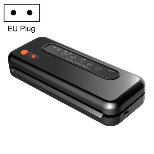 Household Commercial Food Vacuum Plastic Packaging Machine Sealer Closer Machine, EU Plug (Black)