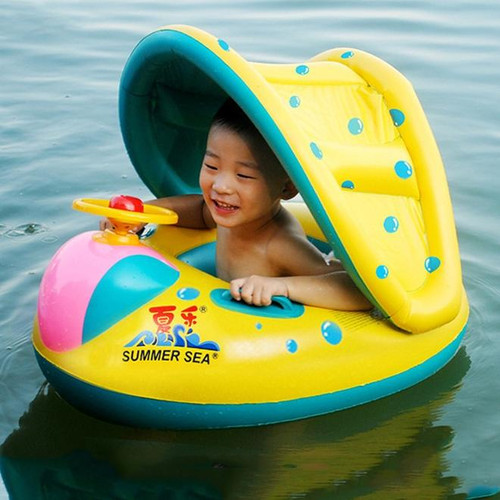 Inflatable Swimming Safety Seat Sunshade Boat Ring for Baby Children, Inflated Size: 72cm x 65cm x 58cm Inflatable Swimming Safety Seat Sunshade Boat Ring for Baby Children, Inflated Size: 72cm x 65cm x 58cm
