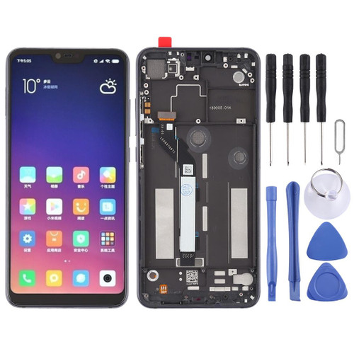 TFT LCD Screen for Xiaomi Mi 8 Lite Digitizer Full Assembly with Frame(Black)