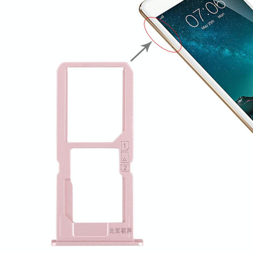 For Vivo V3Max SIM Card Tray + SIM Card Tray / Micro SD Card Tray (Rose Gold)