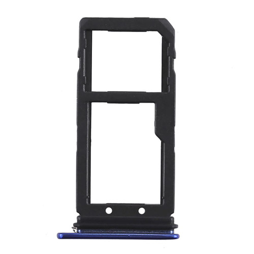 SIM Card Tray + Micro SD Card Tray for HTC U11 Life(Blue)
