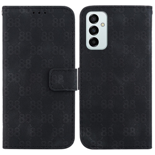 For Samsung Galaxy M33 5G Double 8-shaped Embossed Leather Phone Case(Black) For Samsung Galaxy M33 5G Double 8-shaped Embossed Leather Phone Case(Black)