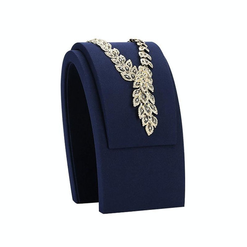13.5x12.5x25cm Arched Diorama Necklace Holder Jewelry Display Props Blue Microfiber Window Necklace Earring Ring Stand 13.5x12.5x25cm Arched Diorama Necklace Holder Jewelry Display Props Blue Microfiber Window Necklace Earring Ring Stand