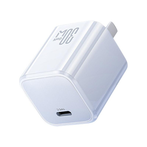 Benks PA53 30W USB-C / Type-C Port GaN Fast Charger (White)