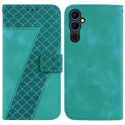 For Tecno Pova Neo 2 7-shaped Embossed Leather Phone Case(Green) For Tecno Pova Neo 2 7-shaped Embossed Leather Phone Case(Green)