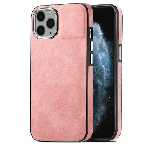 For iPhone 11 Pro Skin-Feel Electroplating TPU Shockproof Phone Case(Pink)