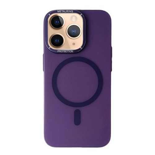 For iPhone 11 Pro Frosted PC MagSafe TPU Phone Case(Purple)