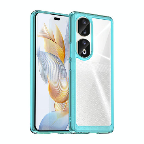 For Honor 80 Pro Colorful Series Acrylic + TPU Phone Case(Transparent Blue)