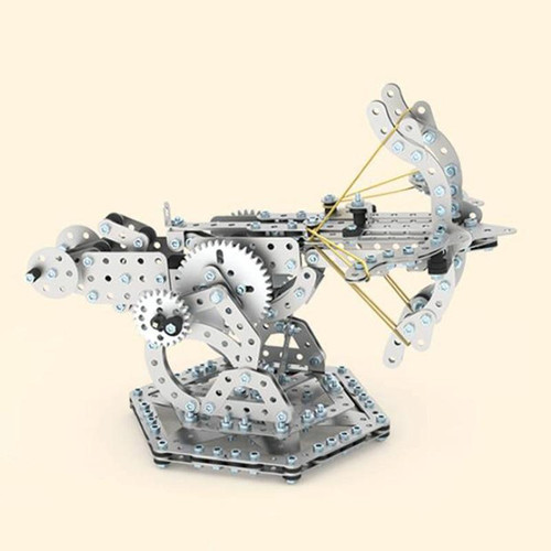 820pcs Dragon Crossbow Puzzle Toys Intelligence Hand Assembly Mechanical Gear Transmission Building Blocks High Difficulty Metal Model