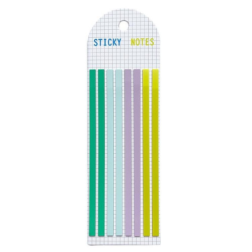 Transparent Strip Color Fluorescent Waterproof Sticky Note Long Strip Index Sticker(005)