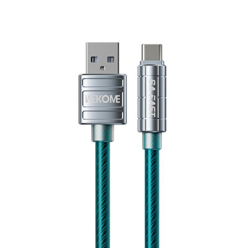 WK WDC-203a 6A USB to USB-C/Type-C Data Cable, Length: 1m(Blue)