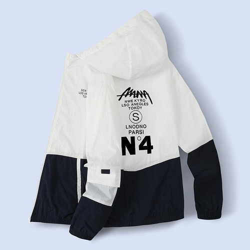 Summer Men and Women Thin Casual Hoodie Sun Protection Clothing, Size:XXXL(603-Dark Blue)