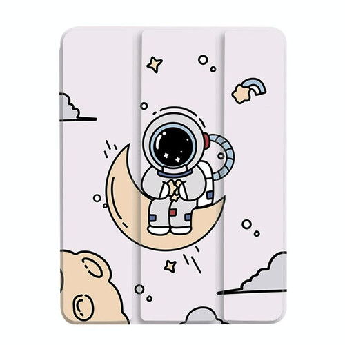 For iPad 10th Gen 10.9 2022 3-Fold 360 Rotation Painted Leather Smart Tablet Case(Astronaut)