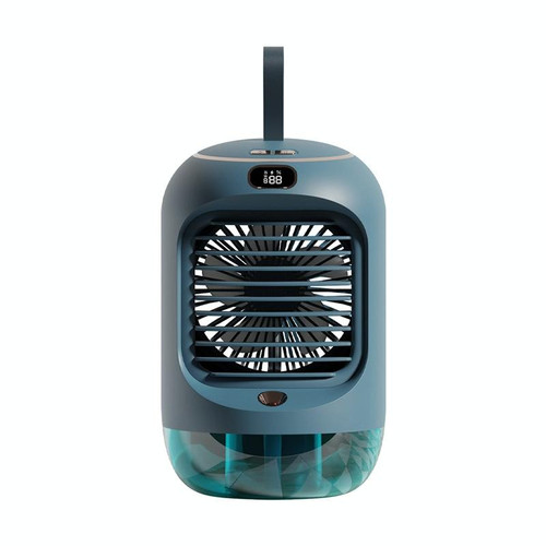 RD22 Rotating Humidification Fan Warm Light Atmosphere Light Automatic Shaking Head with Digital Display Air Cooler(Green) RD22 Rotating Humidification Fan Warm Light Atmosphere Light Automatic Shaking Head with Digital Display Air Cooler(Green)