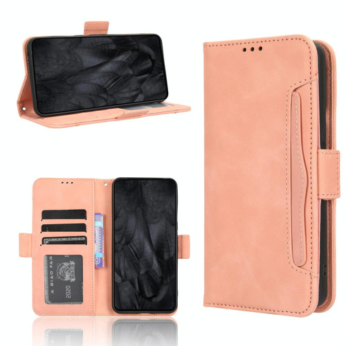 For Google Pixel 8 Pro Skin Feel Calf Texture Card Slots Leather Phone Case(Pink) For Google Pixel 8 Pro Skin Feel Calf Texture Card Slots Leather Phone Case(Pink)