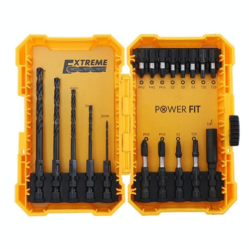 18  In 1 Alloy Drill Bit Impact Bit Set Decoration Electrician Tools