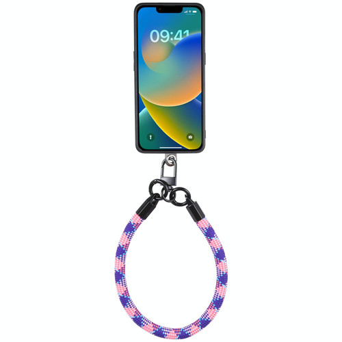 Universal Phone Short Lanyard(Pink Purple Blue)