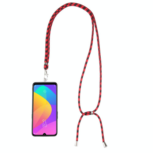Universal Mixed Color Mobile Phone Lanyard(Red Black)