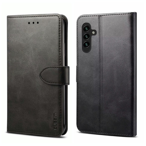 For Samsung Galaxy A34 5G GUSSIM Horizontal Flip Leather Phone Case(Black)